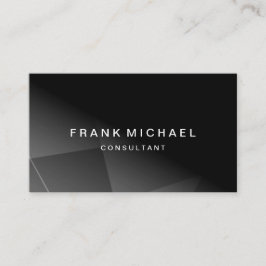 Moderne aangepaste QR-codeconsultant (zwart) Visitekaartje