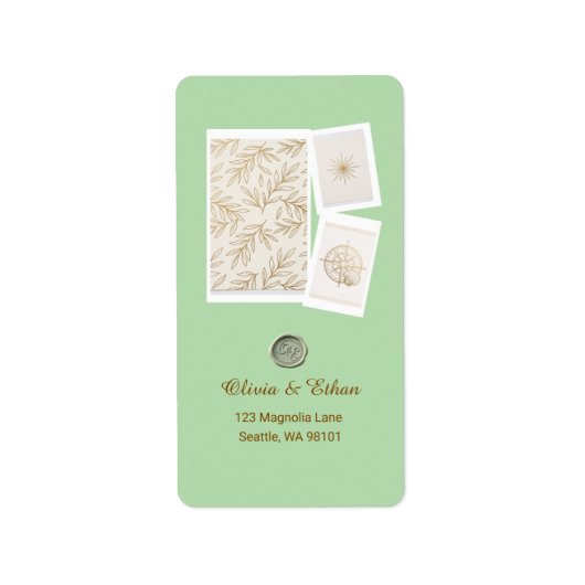 Moderne aangepaste retouradreslabels etiket (Voorkant)