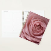 Moderne aangepaste roze roos Stijlvolle trendy pla Planner (Display)