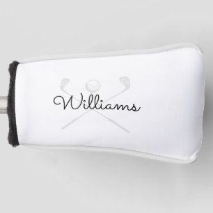 Moderne aangepaste script naam golfclubs golfheadcover