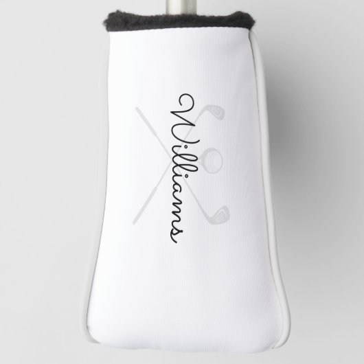 Moderne aangepaste script naam golfclubs golfheadcover (Draai 90)