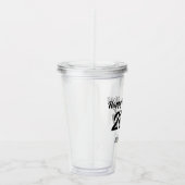 Moderne aangepaste scriptie 2026 Gelukkig Nieuwjaa Acryl Drinkbeker (Rechts)
