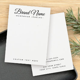 Moderne aangepaste scriptkleur die weergavekaart o visitekaartje