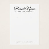 Moderne aangepaste scriptkleur die weergavekaart o visitekaartje (Voorkant)