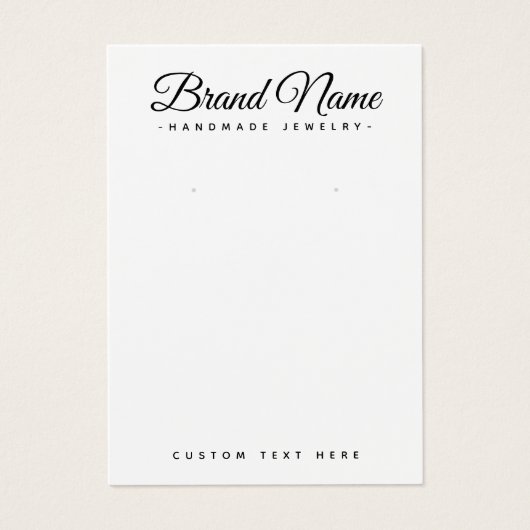 Moderne aangepaste scriptkleur die weergavekaart o visitekaartje (Voorkant)