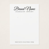 Moderne aangepaste scriptkleur die weergavekaart o visitekaartje (Voorkant)