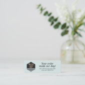 Moderne aangepaste scriptvolgorde Hartelijk dank Mini Visitekaartje (Staand voorkant)