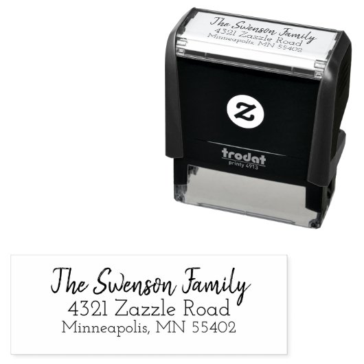 Moderne Aangepaste Self Inking Retour Adres Stamp Zelfinktende Stempel (In situ)