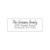 Moderne Aangepaste Self Inking Retour Adres Stamp Zelfinktende Stempel (Design)