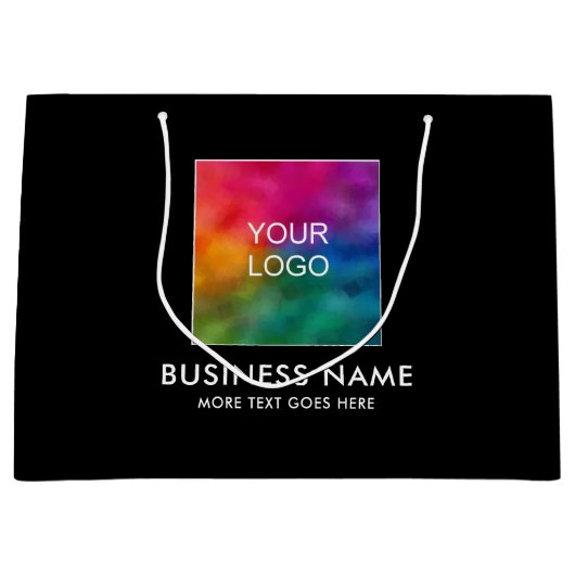 Moderne aangepaste Sjabloon tekst zakelijke Logo h Groot Cadeauzakje (Voorkant)