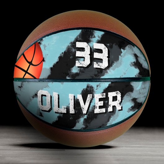 Moderne Aangepaste Speler Naam & Nummer Aandenken Basketbal