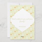 Moderne aangepaste sterren en Oranje Waterverf fot Feestdagenkaart (Achterkant)