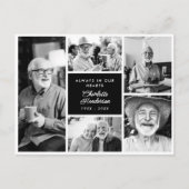 Moderne aangepaste tekst 5-foto's dankbetuiging ro briefkaart (Voorkant)