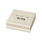 Moderne aangepaste tekst Gelukkig Nieuwjaar Rubberstempel (Stempel)