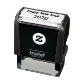 Moderne aangepaste tekst Gelukkig Nieuwjaar Zelfinktende Stempel (Product)