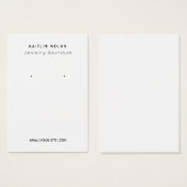 Moderne aangepaste tekst met weergavekaarten visitekaartje (Voorkant /achterkant)