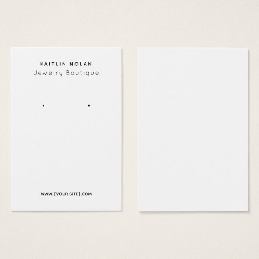 Moderne aangepaste tekst met weergavekaarten visitekaartje (Voorkant /achterkant)