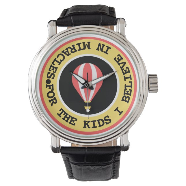 Moderne aangepaste tekst Wondernetwerk voor kinder Horloge (Voorkant)