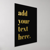 Moderne aangepaste tekst zwart folie afdrukken (Laagn)