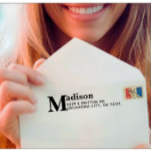 Moderne aangepaste thuisadres zwarte tekst  zelfinktende stempel