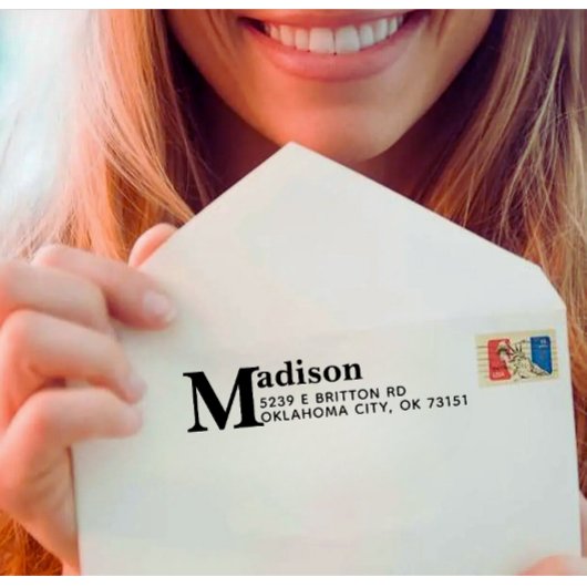 Moderne aangepaste thuisadres zwarte tekst zelfinktende stempel