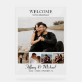 Moderne aangepaste trouwfoto's acryl bord (Voorkant)