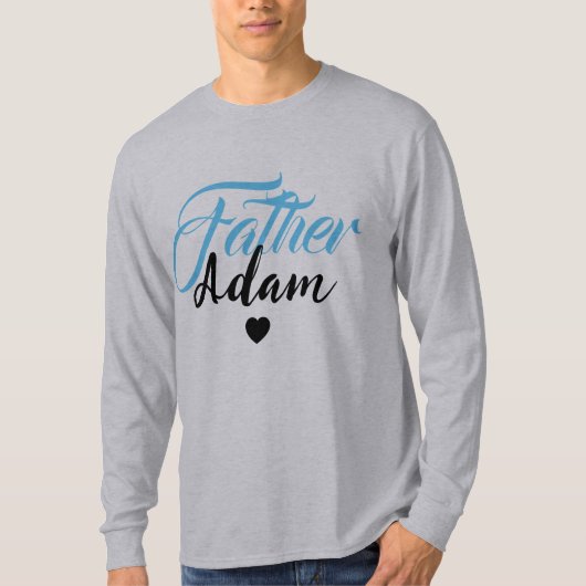 Moderne aangepaste vadernaam - Speciaal gepersonal T-shirt (Voorkant)