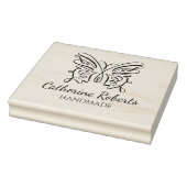 Moderne, aangepaste vlinderhandleiding groot rubberstempel (Stempel)