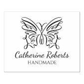 Moderne, aangepaste vlinderhandleiding groot rubberstempel (Afrduk)