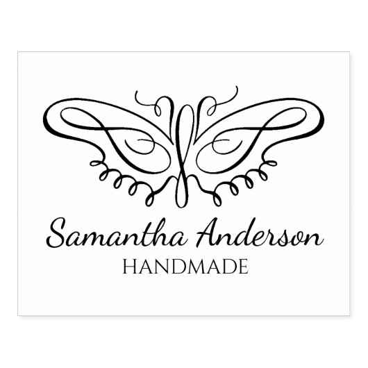 Moderne, aangepaste vlinderhandleiding groot rubberstempel (Afrduk)