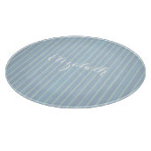 Moderne, aangepaste vormgeving Blauw gestreept Snijplank (Hoek)