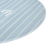 Moderne, aangepaste vormgeving Blauw gestreept Snijplank (Hoek)