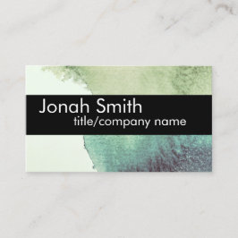 moderne aangepaste waterverf-creditcardsjabloon visitekaartje