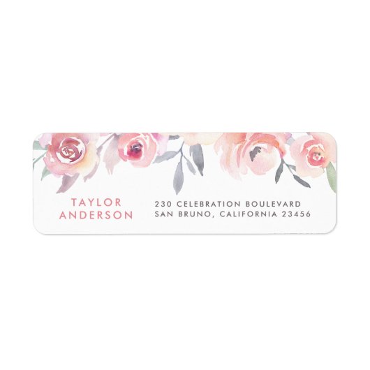 Moderne aangepaste Waterverf voor typografie Etiket (Voorkant)