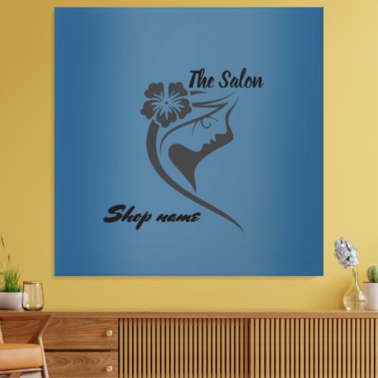 Moderne aangepaste winkelnaam voor de salonbehande canvas afdruk (Insitu (Woonkamer))