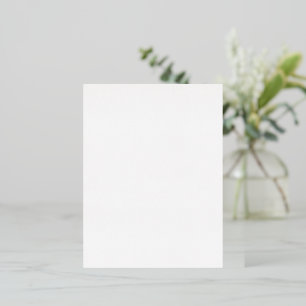 Moderne aangepaste witte eenvoudige ontwerp voeg f folie uitnodiging briefkaart