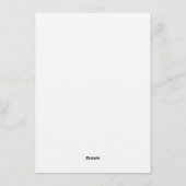 Moderne aangepaste witte eenvoudige ontwerp voeg f kaart (Achterkant)