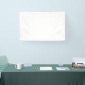 Moderne aangepaste witte eenvoudige ontwerp voeg f spandoek (Beurs)