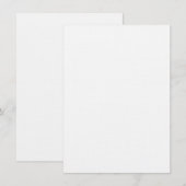 Moderne Aangepaste witte eenvoudige Vormgeving Voe Menu (Voorkant / Achterkant)