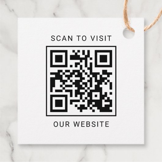 Moderne aangepaste zakelijke Logo en QR-code Bedankjes Labels (Achterkant)