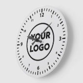 Moderne aangepaste zakelijke Logo op grijs Grote Klok (Hoek)