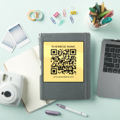Moderne Aangepaste Zakelijke Naam Url QR Code Sjab Sticker (iPad Cover)