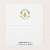 Moderne, aangepaste zwart-withandleiding met liefd visitekaartje (Binnenkant ongevouwen)