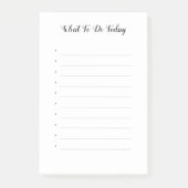 Moderne aangepaste zwarte lijst voor aanbiedingen post-it® notes (Voorkant)