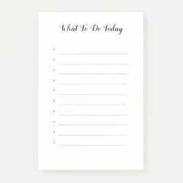 Moderne aangepaste zwarte lijst voor aanbiedingen post-it® notes