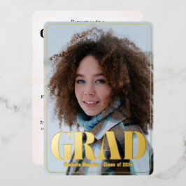 Moderne aankondiging & afstudeerfeest uitnodiging