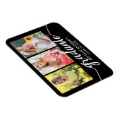 Moderne aankondiging Afstuderen 3 Foto Magneet (Rechterzijde)