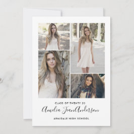 Moderne aankondiging afstuderen foto