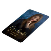 Moderne aankondiging Afstuderen Foto Magneet (Linkerzijde)