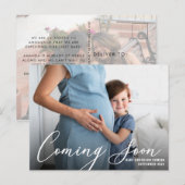 Moderne aankondiging foto's briefkaart (Voorkant / Achterkant)